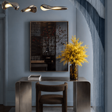 Teppich Grau und Gelb aus Wolle und Viskose – Hamilta, im Arbeitszimmer