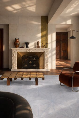 Tapis de salon Design et Élégant Gris en Laine Bikaner Tufté – Eden (170x240)