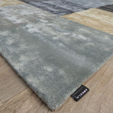 Alfombra multicolor de viscosa – Annamitique – detalle del borde