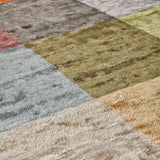 Vloerkleed meerkleurig van viscose – Annamitique – detail van de weving