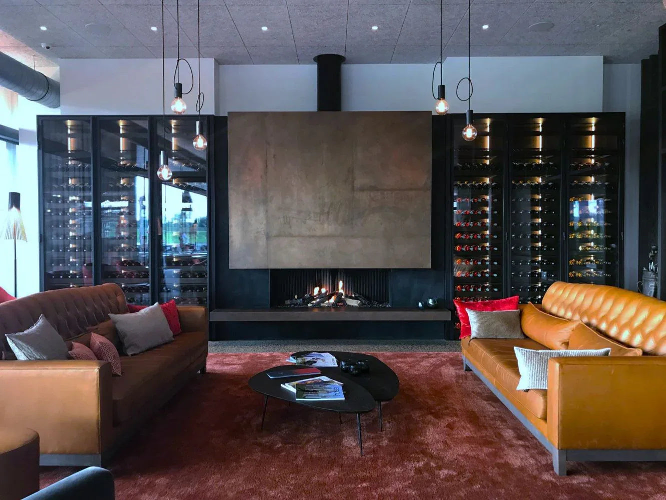 Banga Bordeaux and Copper Rug – New Zealand Wool & Viscose – Silky Sheen – Contemporary Rugs at Outlet Prices – Bel-Deco