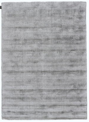 Tapis de chambre ou salon Gris clair Vintage en Soie Végétale (Viscose) – Erica (200x300, 250x350, 200x400, 300x300 et 300x400)