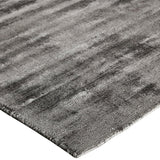 Teppich Grau Vintage aus Viskose – Erica – Detail der Kante