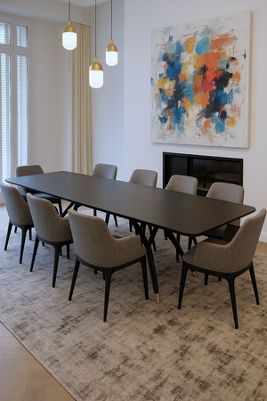 Erica Gray Teppich – 100 % Viskose – Vintage-Design & Schnitt- und Schlingentechnik