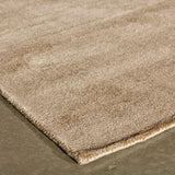 Tapis vintage beige en viscose – Erica : détail de la bordure