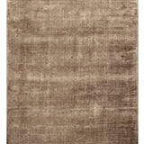 Tapis marron en polyester – Fliz : vue d'ensemble du tapis