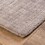 Vloerkleed roze van gerecycled PET – Mako – detail van de rand