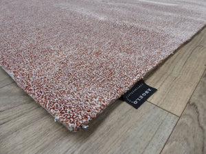Tapis uni doux viscose rose