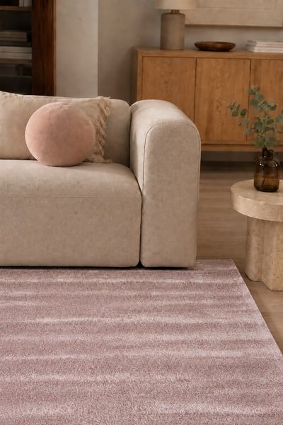 Tapis de salon Blanc et Rouge en Viscose Soyeuse – Pixel (140x200)