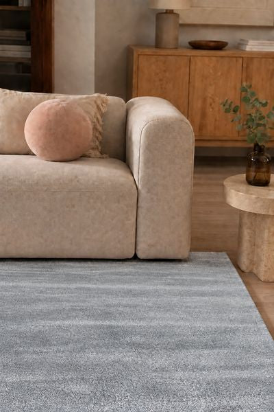 Tapis de salon Noir et Blanc en Viscose Soyeuse – Pixel (140x200)
