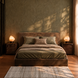 Vloerkleed beige geometrisch van brandnetel 140x200 – Nettle