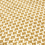 Vloerkleed geel en wit van wol – Milhac – detail van de weving