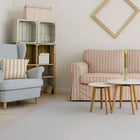 Tapis blanc et rose en laine 170x240 – Tucson