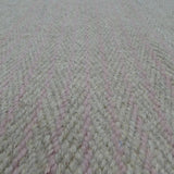 Vloerkleed wit en roze handgeweven van wol – Tucson – detail van de weving