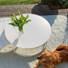 Tapis plat turquoise en PET 200x300 – Tessera