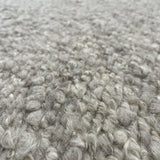 Light Grey Wool Rug – Coolest – close-up of the weave