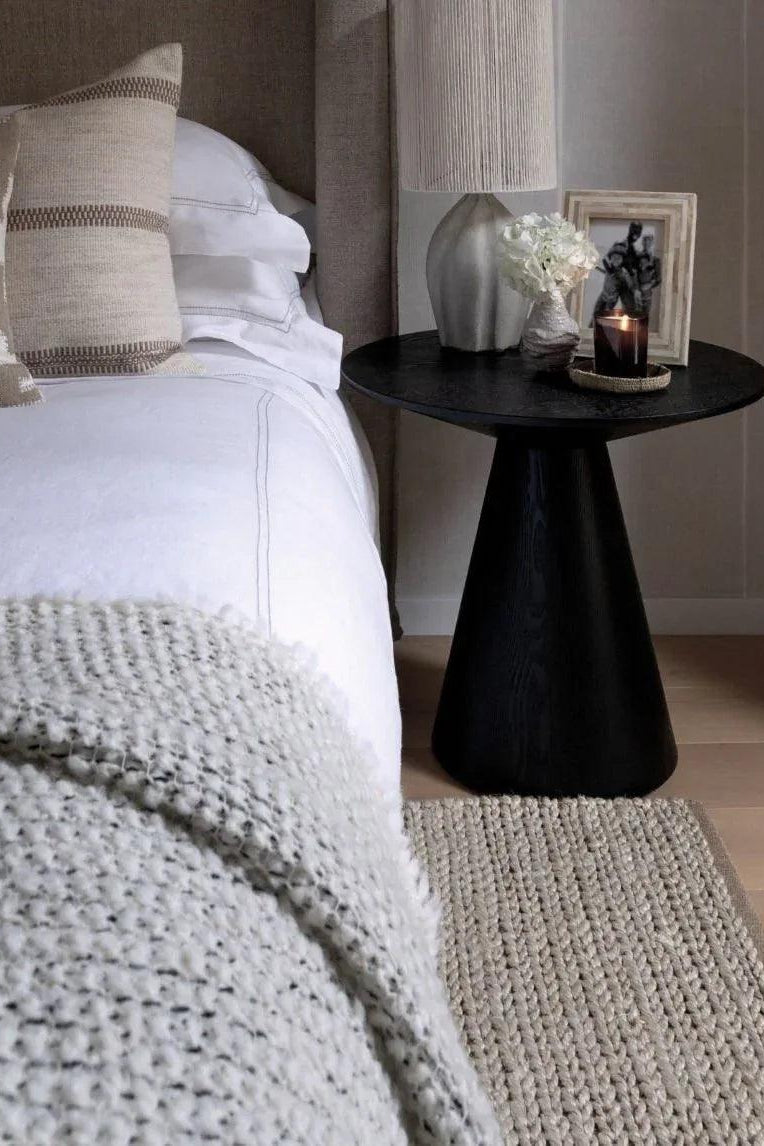 Vloerkleed ivoor van jute en katoen 170x240 – Jakari