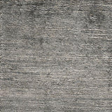 Tapis gris à poils ras en soie de bambou – Sievy : détail du tissage