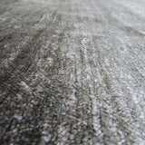 Alfombra gris verde de seda de bambú – Sievy – detalle del tejido