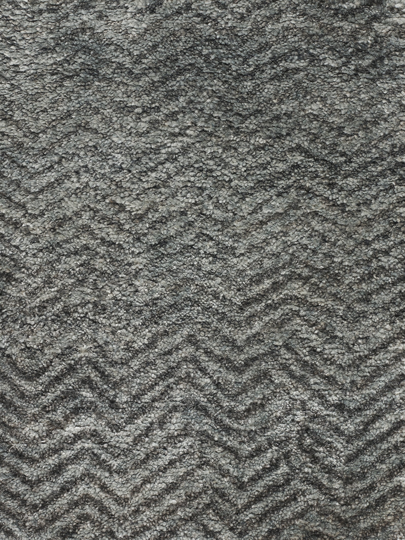 Sievy Design Teppich 3060-DUN5657 – Grau Chevron – 100% Bambusseide
