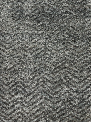 Tapis Sievy Design 3060-DUN5657 – Chevron Gris – 100% Soie de Bambou