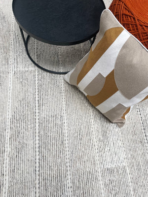 Sahir-DIA600K-Tapis Artisanal en Laine avec Franges sur Mesure