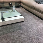 Vloerkleed grijs en beige van bamboezijde en wol 135x69 – Magnifico
