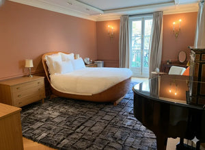 Baipal Teppich, Grau und Schwarz – 100 % Lammwolle – Handgefertigt – Moderne Teppiche zu Outletpreisen – Bel-Deco