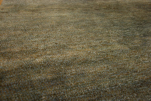 Sena-Teppich, Grau, Grün und Bronze – Bambusseide & Jute – Vintage-Stil