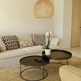 Teppich Bronze aus Jute – Wakanna, im Wohnzimmer