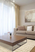 Beige Wool and Viscose Rug 140x200 – Balkan