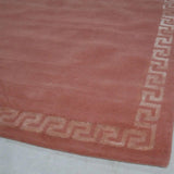 Teppich Rosa aus Wolle und Viskose – Paris Greco – Detail der Kante