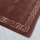 Teppich Bordeaux aus Wolle und Viskose – Paris Greco – Detail der Kante