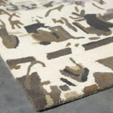 Teppich Beige Braun aus Wolle und Viskose – Paris Diversity – Detail der Kante