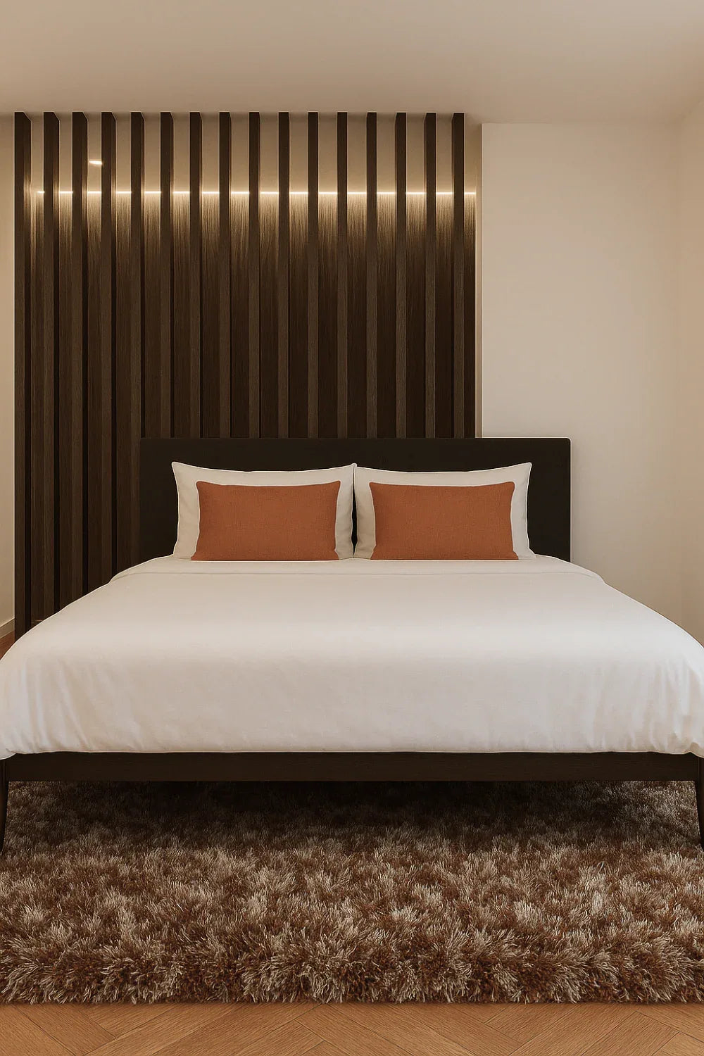 Tapis Berka Marron – Shaggy 100% Polyester – Poils Longs Moelleux - Tapis Contemporains à Prix Outlet - Bel-Deco