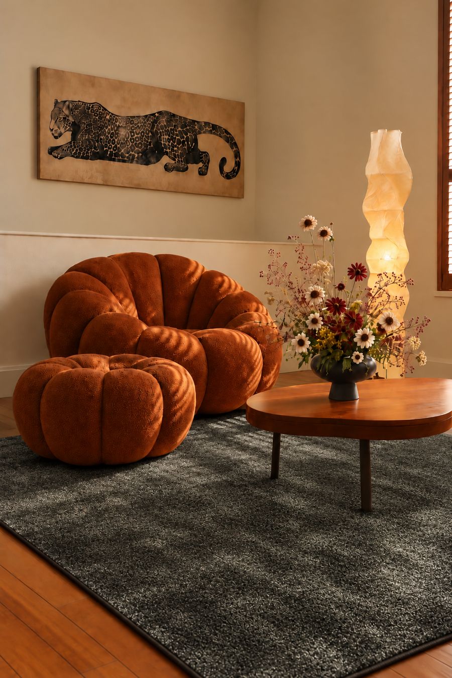 Vloerkleed groengrijs van polyamide 140x200 – Michigan