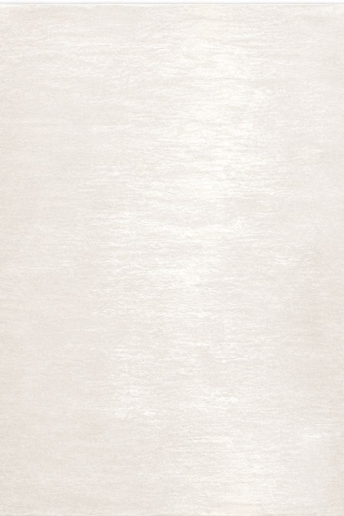 Vloerkleed wit laagpolig van polyamide 60x90 – Clarity – volledig zicht op het vloerkleed