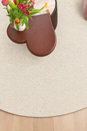 Tapis plat Crème en Polyamide Style Contemporain avec ou sans surjet coloré - Clarity (100x150, 100x200, 140x200, 160x230, 200x200..)