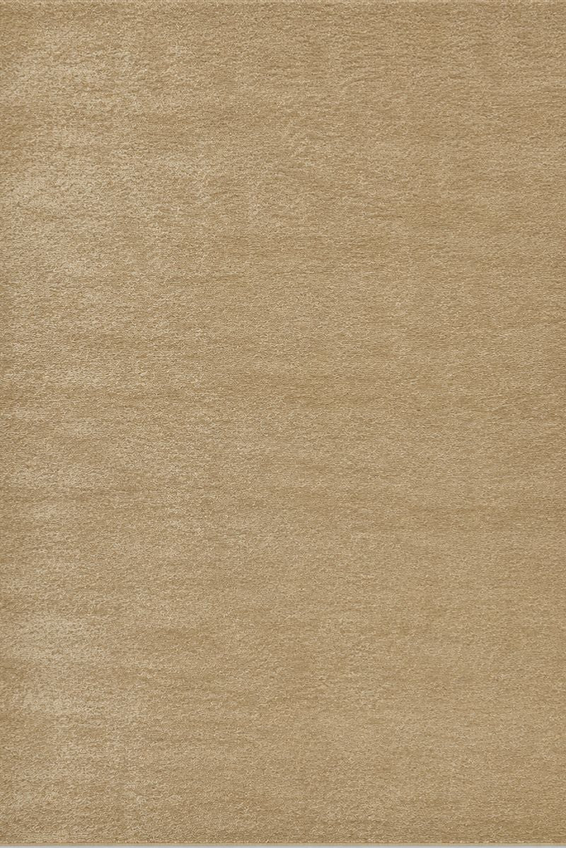 Teppich Gold Kurzflor aus Polyamid 140x200 – Clarity