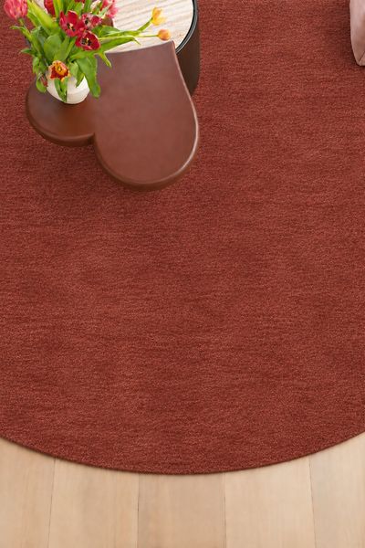 Tapis de couloir plat Rouge en Polyamide Style Contemporain avec ou sans surjet coloré - Clarity (60x120, 60x200, 60x230, 65x230...)