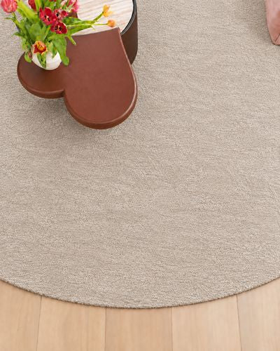 Tapis de couloir plat Beige en Polyamide Style Contemporain avec ou sans surjet coloré - Clarity (60x120, 75x250, 80x120, 90x250, Rond...)