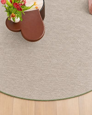 Tapis de couloir plat Beige en Polyamide Style Contemporain avec ou sans surjet coloré - Clarity (60x120, 75x250, 80x120, 90x250, Rond...)