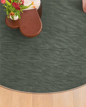 Tapis de couloir ou salon plat Vert en Polyamide Style Contemporain avec ou sans surjet coloré - Clarity (75x200, 95x200, 100x250, 200x300, 220x400, Rond..)