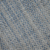Teppich Grau und Blau aus Wolle und Viskose – Hamilta – Detail der Webstruktur