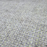Vloerkleed grijs laagpolig van wol en viscose – Hamilta – detail van de weving