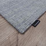 Teppich Grau und Gelb aus Wolle und Viskose – Hamilta – Detail der Kante