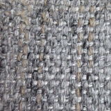 Alfombra gris y beige de lana y viscosa – Hamilta – detalle del tejido
