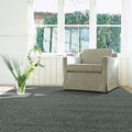Alfombra gris oscuro de pelo corto de lana 170x240 – Lagoon