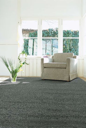 Contemporary Dark Grey Bouclé Wool Rug – Lagoon (170x240, 200x300, 250x350 and 300x400)