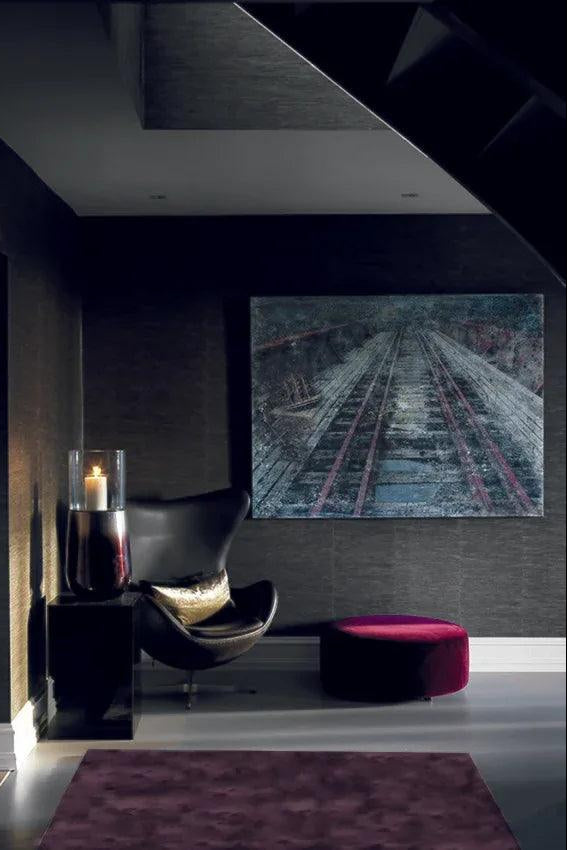 Tapis Akka Violet – 100 % Viscose – Finition Soyeuse Tuftée Main - Tapis Contemporains à Prix Outlet - Bel-Deco